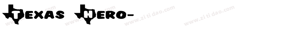 Texas Hero字体转换